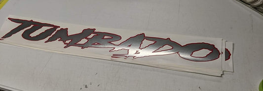 CHROME RED OUTLINE Windshield Decal (limited)