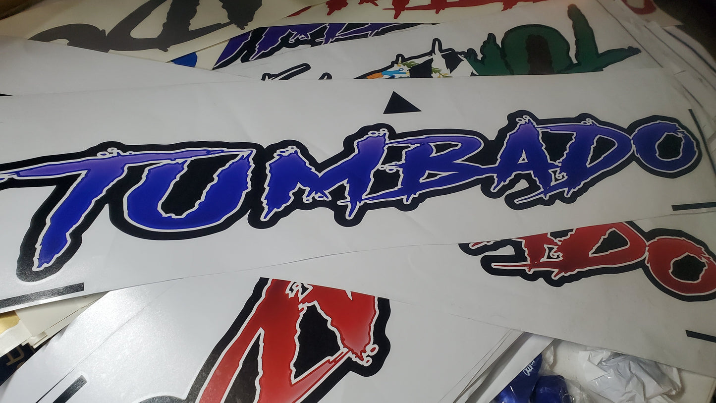 BIG Windshield Decals / STICKERS (TUMBADO) ⬆️ALL COLORS⬆️