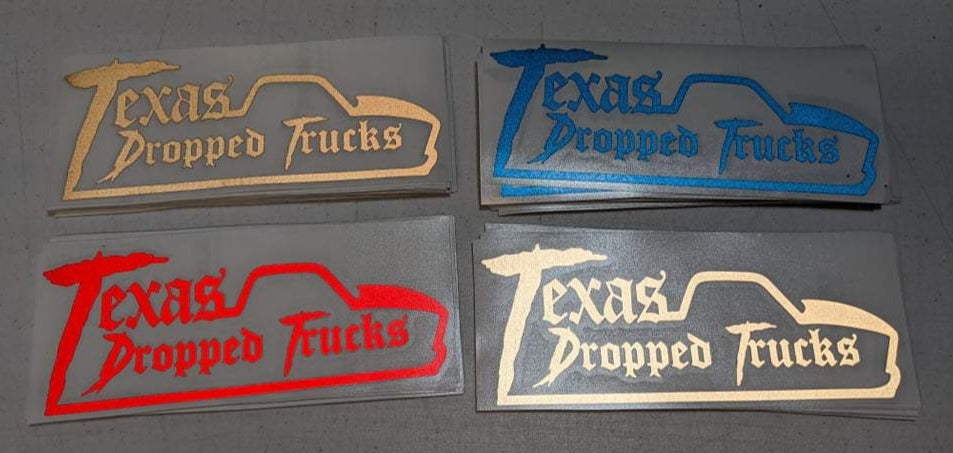 Texas Dropped Trucks (Decals)(reflective)