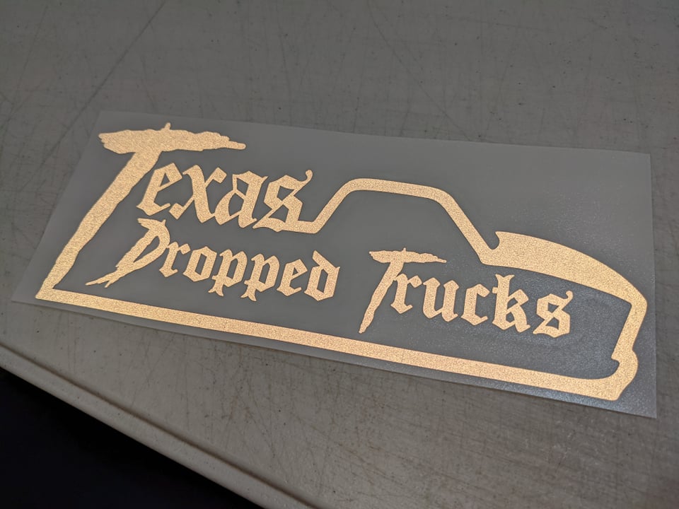 Texas Dropped Trucks (Decals)(reflective)