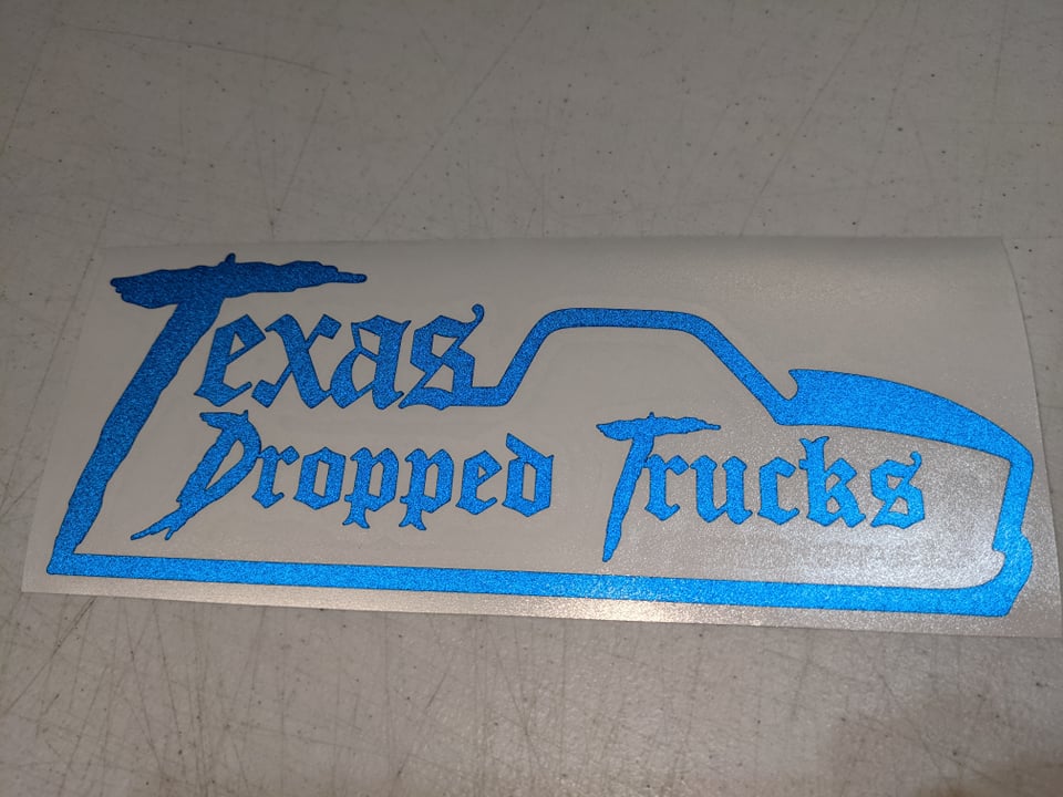 Texas Dropped Trucks (Decals)(reflective)
